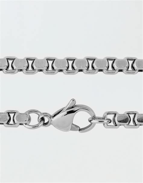 West Coast Jewelry Men's Polished Stainless Steel Box Chain 